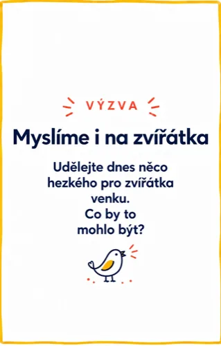 Karta, den 22, výzva: Myslíme i na zvířátka